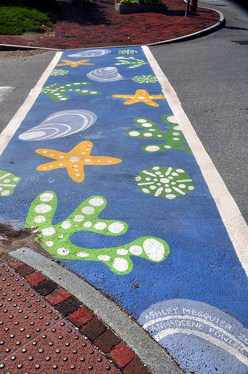 painted street crossing